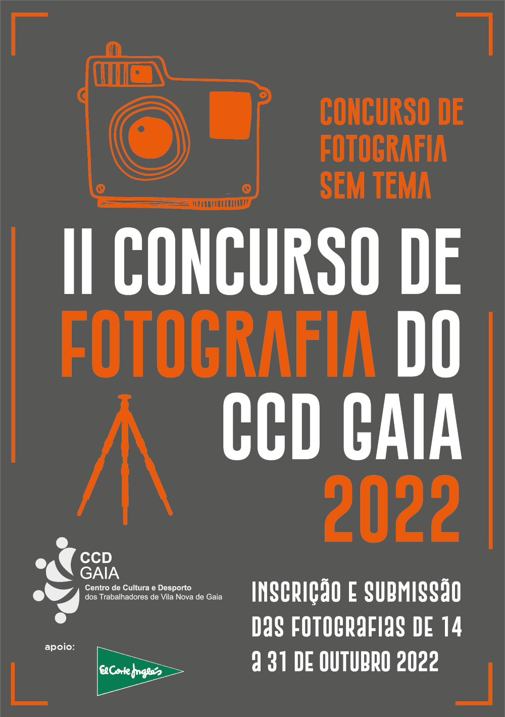 Saiba mais II Concurso de Fotografia do CCD Gaia 2022