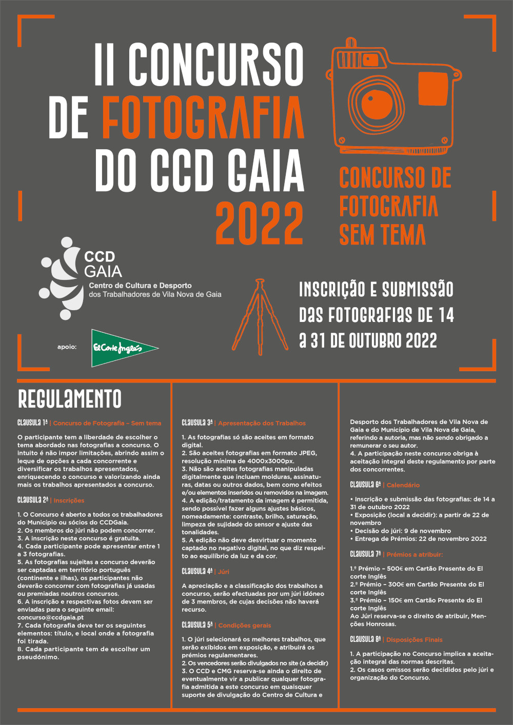 II Concurso de Fotografia do CCD Gaia 2022