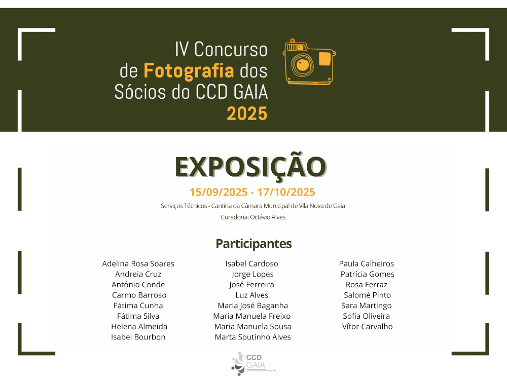 Saiba mais Concurso de Fotografia 2025
